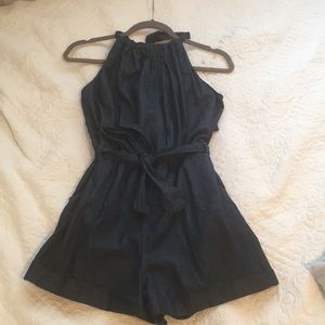 Denim Romper
